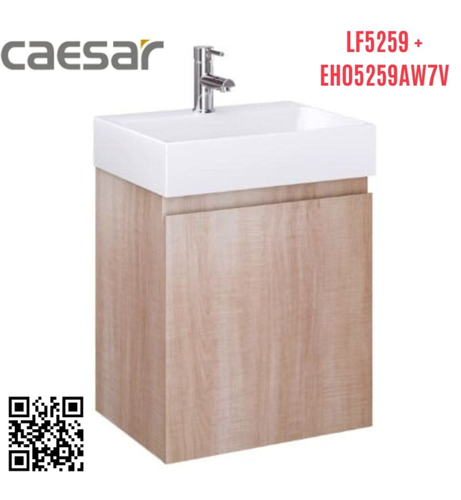 Tủ Treo Phòng Tắm Kèm chậu Caesar LF5259+EH05259AW7V
