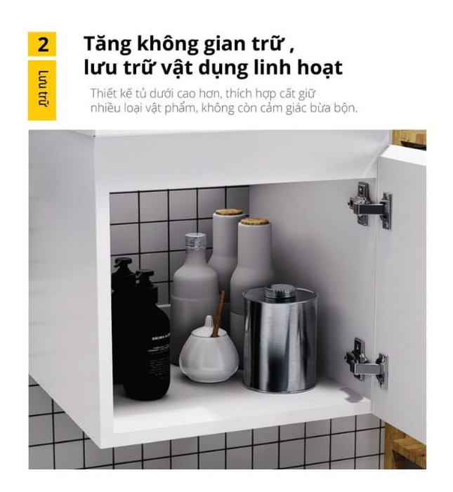 Tủ Treo Phòng Tắm Kèm chậu Caesar LF5263+EH05263AV