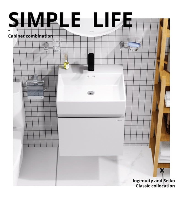 Tủ Treo Phòng Tắm Kèm chậu Caesar LF5263+EH05263AV