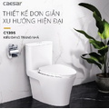 Bồn cầu 1 khối nắp êm Caesar C1395 (CD1395)