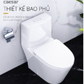 Bồn cầu 1 khối nắp êm Caesar C1363