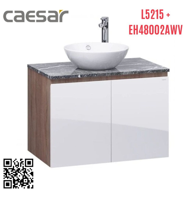 Tủ Treo Phòng Tắm Kèm chậu Caesar L5215+EH48002AWV