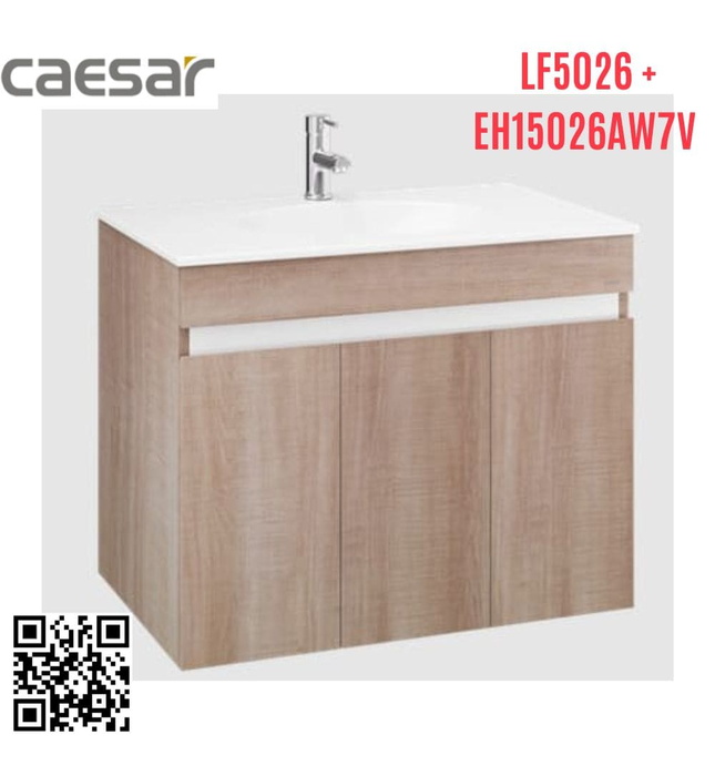 Tủ Treo Phòng Tắm Kèm chậu Caesar LF5026+EH15026AW7V