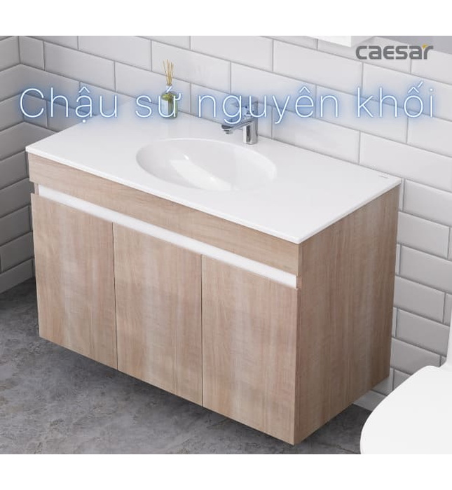 Tủ Treo Phòng Tắm Kèm chậu Caesar LF5028+EH15028AW7V