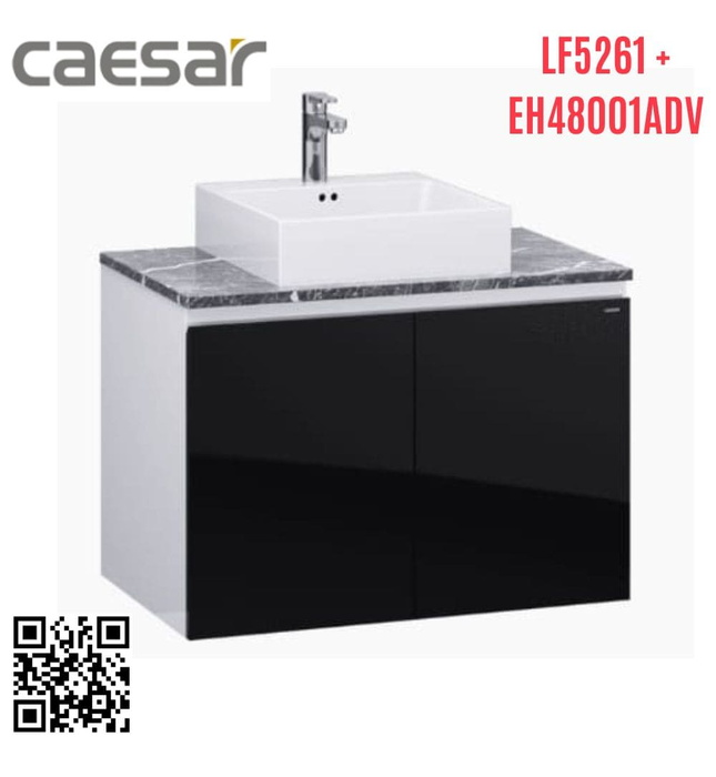 Tủ Treo Phòng Tắm Kèm chậu Caesar LF5261+EH48001ADV