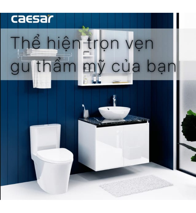 Tủ Treo Phòng Tắm Kèm chậu Caesar L5215+EH48002AV
