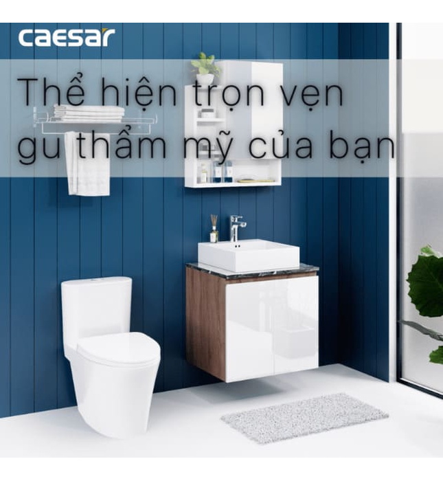 Tủ Treo Phòng Tắm Kèm chậu Caesar LF5261+EH46001AWV