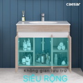 Tủ Treo Phòng Tắm Kèm chậu Caesar LF5026+EH15026AW7V