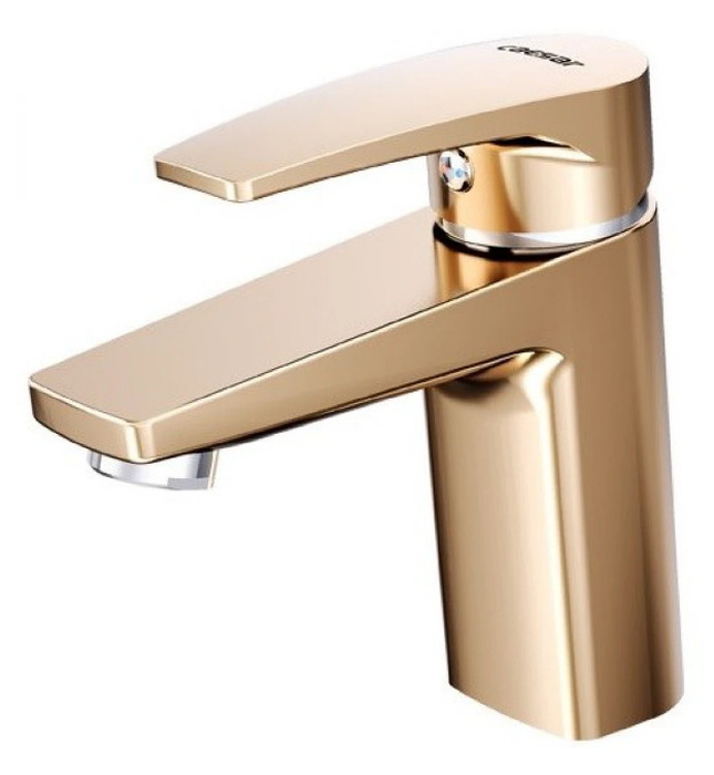 Vòi Lavabo Nóng Lạnh 1 Chân Màu Vàng Caesar B390CGU 