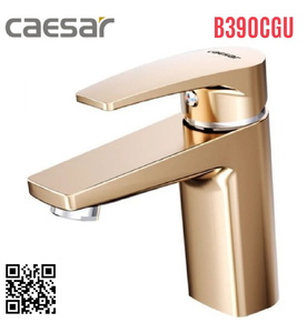 Vòi Lavabo Nóng Lạnh 1 Chân Màu Vàng Caesar B390CGU 
