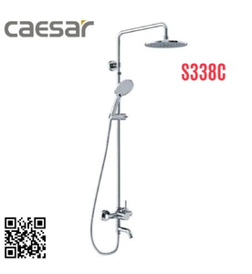 Sen tắm dứng nóng lạnh tay sen 3 chế độ Caesar S338C