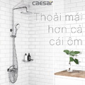 Sen tắm dứng nóng lạnh tay sen 3 chế độ Caesar S338C