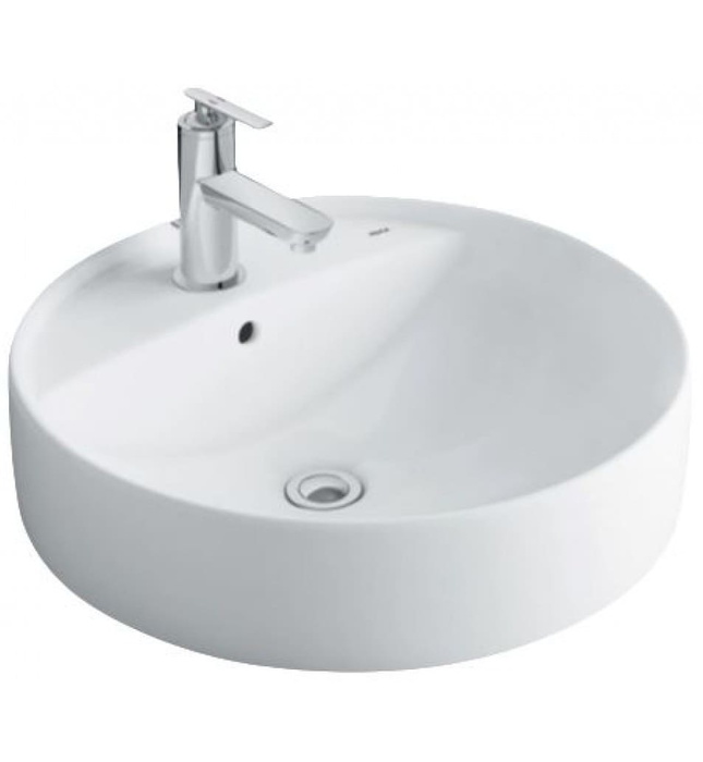 Chậu rửa mặt dương bàn đá tròn 1 lỗ Inax L-294V(FC)