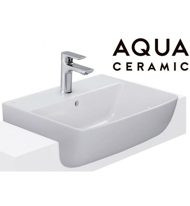 Chậu Rửa Mặt Lavabo Bán Âm Inax 1 lỗ AL-345V(FC)