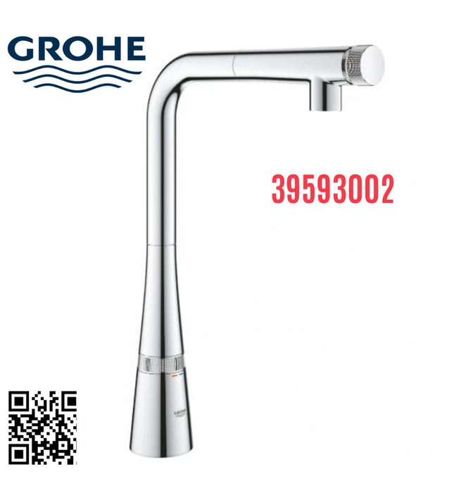 Vòi rửa bát dây rút GROHE 39593002
