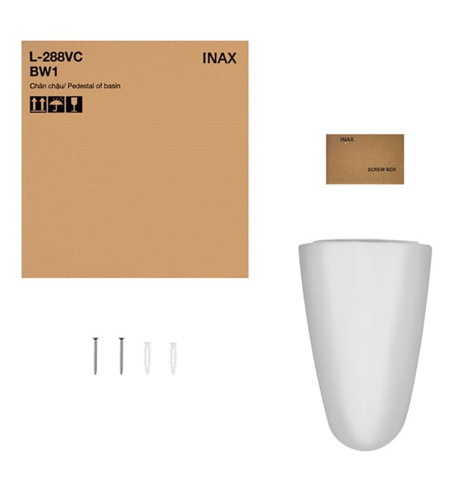 Chân lửng chậu treo tường Inax L-288VC