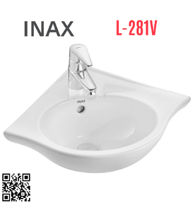 Lavabo chậu rửa mặt góc nhỏ đẹp Inax L-281V