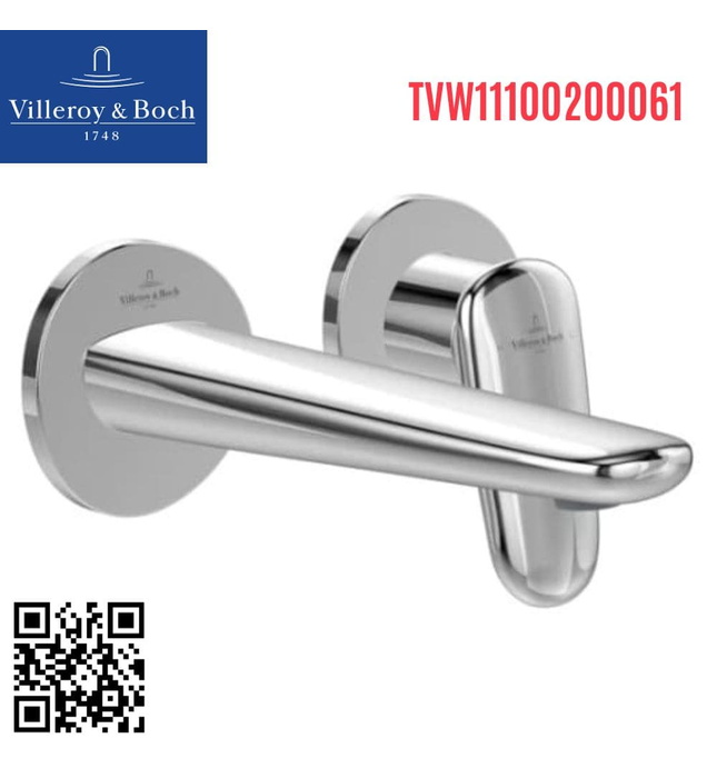 Vòi lavabo nóng lạnh âm tường Villeroy-boch Antao TVW11100200061