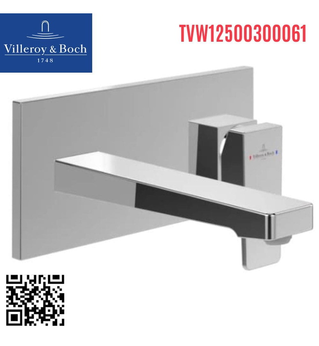Vòi lavabo nóng lạnh âm tường Villeroy-boch Architectura TVW12500300061