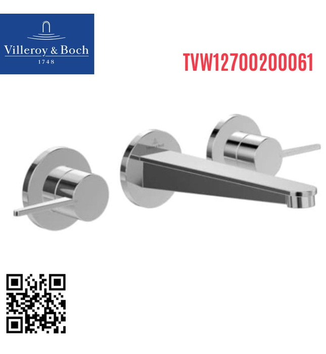 Vòi lavabo nóng lạnh âm tường Villeroy-boch Conum TVW12700200061