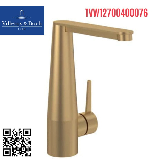 Vòi lavabo nóng lạnh Villeroy-boch Conum TVW12700400076