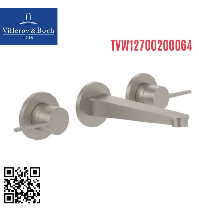 Vòi lavabo nóng lạnh âm tường Villeroy-boch Conum TVW12700200064