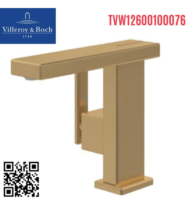 Vòi lavabo nóng lạnh Villeroy-boch Mettlach TVW12600100076