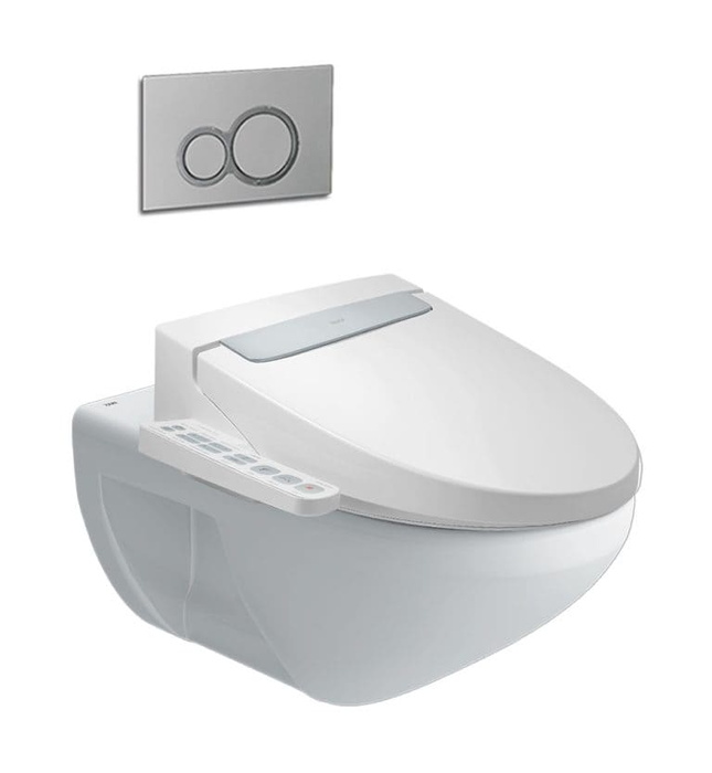 Bồn cầu treo tường nắp điện tử Inax AC-23P+CW-H20VN