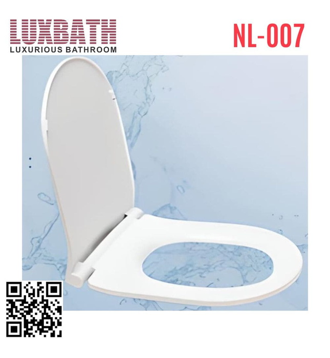 Nắp bệt đóng êm Luxbath NL-007 (vừa cho bồn cầu Roca)