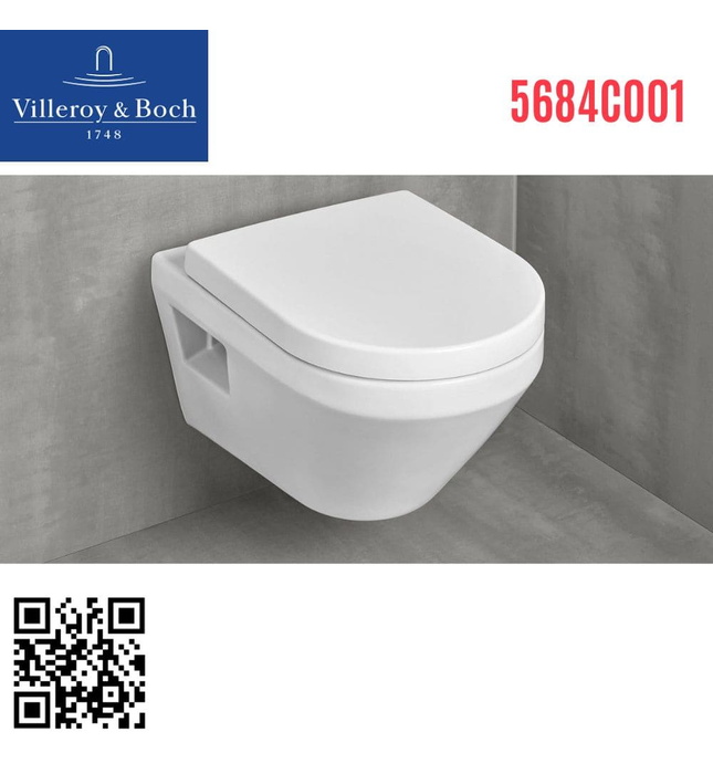 Bồn cầu treo tường Đức Villeroy Boch Architectura 5684C001