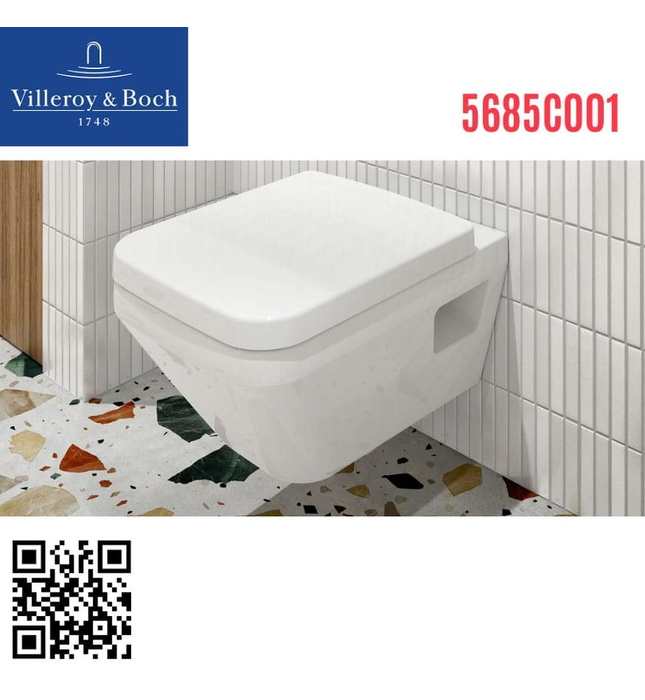 Bồn cầu treo tường Đức Villeroy Boch Architectura 5685C001