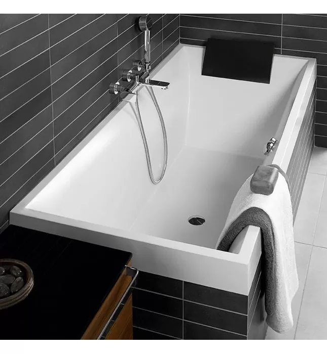 Bồn tắm hình chữ nhật 1.7m Villeroy Boch Squaro UBQ170SQR2V-01