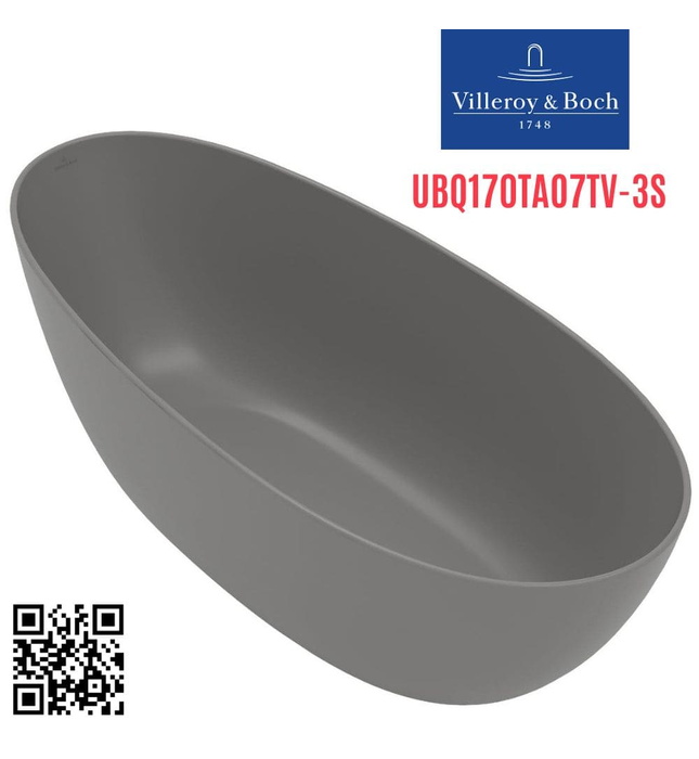 Bồn tắm đặt sàn 1.7m Villeroy Boch Antao UBQ170TAO7TV-3S