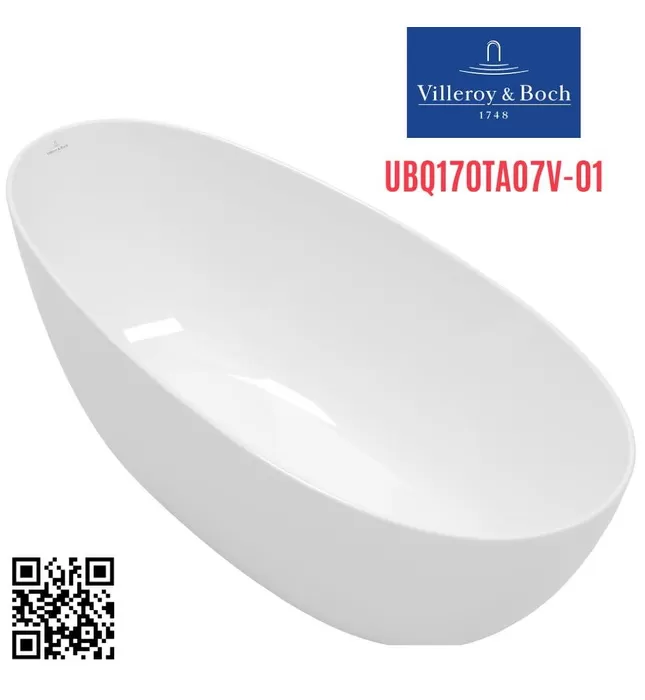 Bồn tắm đặt sàn 1.7m Villeroy Boch Antao UBQ170TAO7V-01