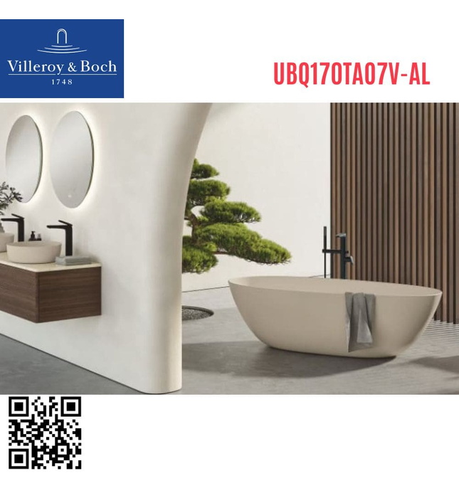 Bồn tắm độc lập 1.7m Villeroy Boch Antao UBQ170TAO7V-AL