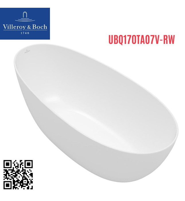 Bồn tắm đặt sàn 1.7m Villeroy Boch Antao UBQ170TAO7V-RW