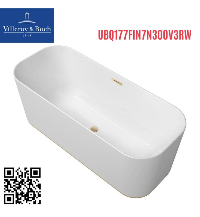Bồn tắm hình chữ nhật 1.7m Villeroy Boch UBQ177FIN7N300V3RW