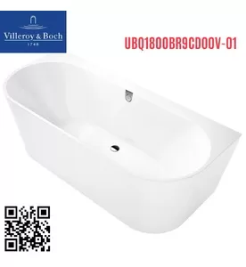 Bồn tắm ap tường 1.8m Villeroy Boch Oberon 2.0 UBQ180OBR9CD00V-01