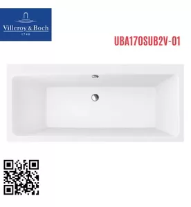 Bồn tắm hình chữ nhật 1.7m Villeroy Boch Subway UBA170SUB2V-01