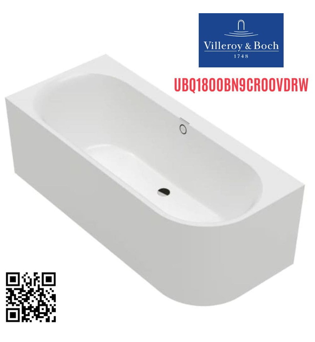 Bồn tắm đặt sàn 1.8m Villeroy Boch corner UBQ180OBN9CR00VDRW