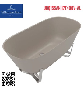 Bồn tắm đặt sàn 1.55m Villeroy Boch Antheus UBQ155ANH7F400V-AL