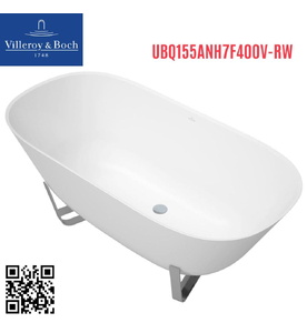 Bồn tắm đặt sàn 1.55m Villeroy Boch Antheus UBQ155ANH7F400V-RW