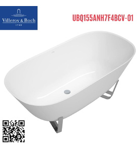 Bồn tắm đặt sàn 1.55m Villeroy Boch Antheus UBQ155ANH7F4BCV-01