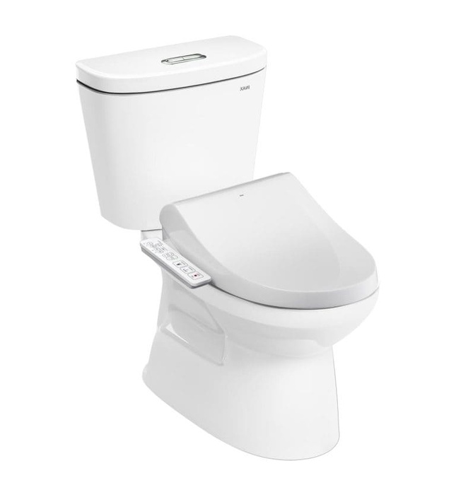 Bồn cầu 2 khối nắp điện tử Inax C-306A+CW-H18VN