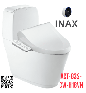 Bồn cầu 2 khối xả tự động nắp điện tử Inax ACT-832+CW-H18VN