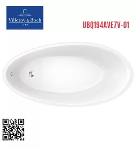 Bồn tắm đặt sàn 1.9m Villeroy Boch Aveo UBQ194AVE7V-01