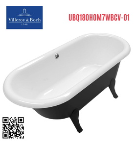 Bồn tắm đặt sàn 1.77m Villeroy Boch Hommage UBQ180HOM7WBCV-01