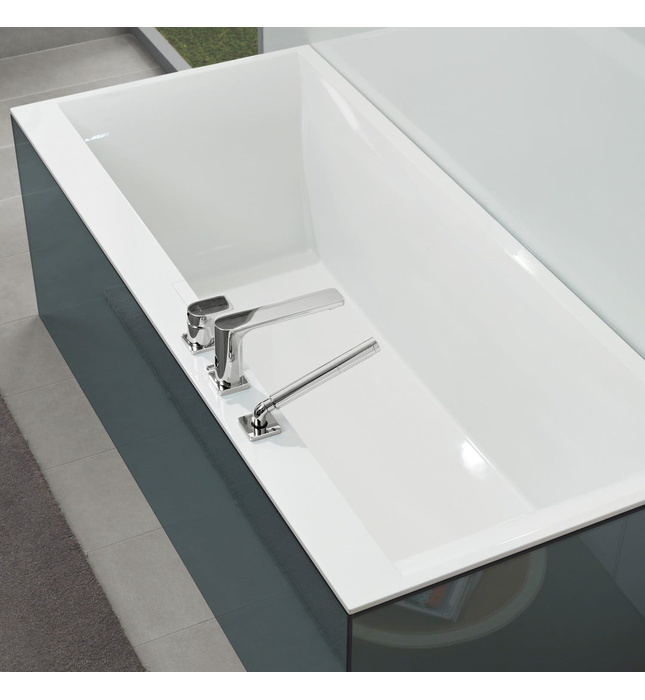 Bồn tắm đặt sàn 1.6m Villeroy Boch Squaro UBQ160SQE2DV-01