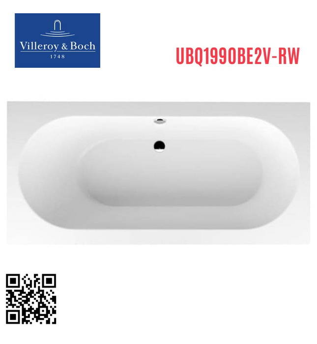 Bồn tắm đặt sàn 1.9m Villeroy-boch Oberon UBQ199OBE2V-RW