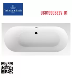Bồn tắm đặt sàn 1.9m Villeroy-boch Oberon UBQ199OBE2V-01
